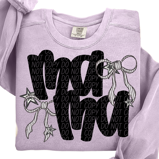 Mama Bow DTF Print