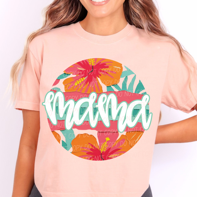 Tropical Mother's Day Titles DTF Print