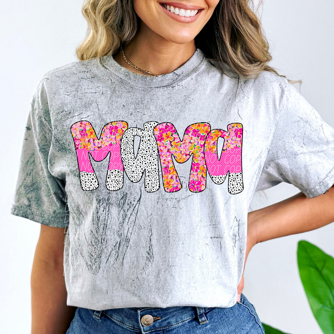 Happy Flowers Names DTF Print