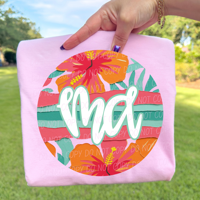 Tropical Mother's Day Titles DTF Print