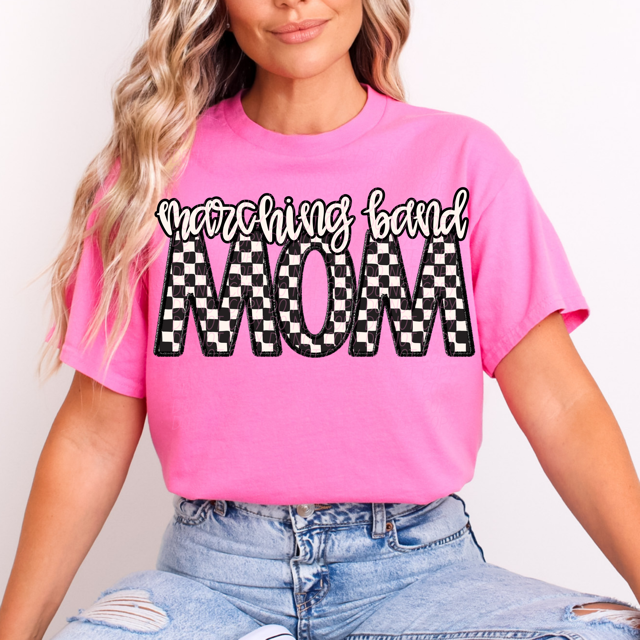 Checker Sports Mom DTF Print