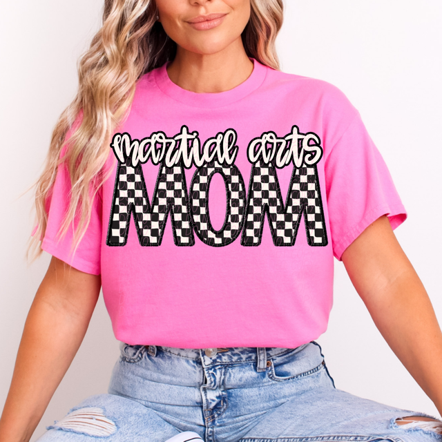 Checker Sports Mom DTF Print
