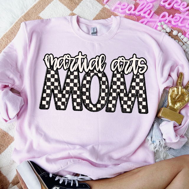 Checker Sports Mom DTF Print