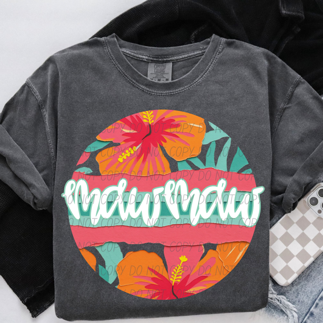 Tropical Mother's Day Titles DTF Print