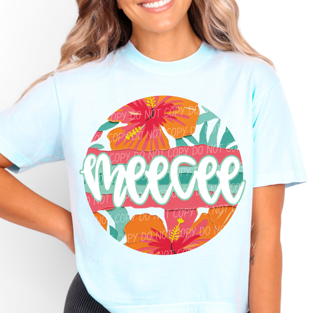 Tropical Mother's Day Titles DTF Print