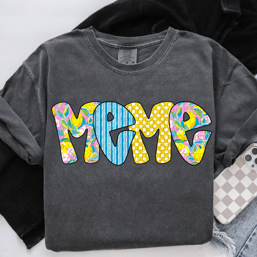 Citrus Names DTF Print