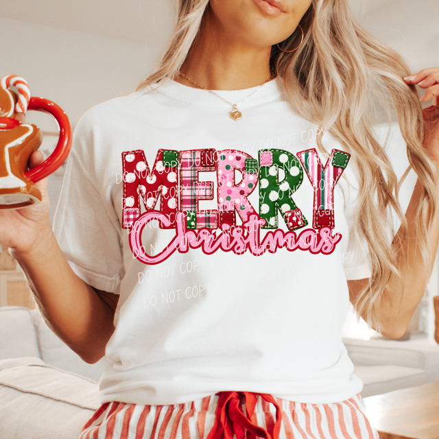 Merry Christmas DTF Print