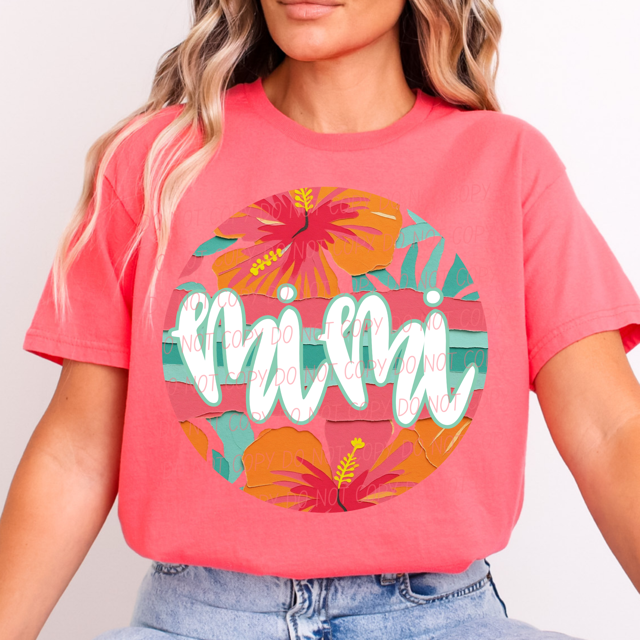 Tropical Mother's Day Titles DTF Print