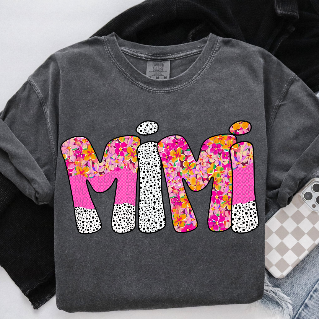 Happy Flowers Names DTF Print