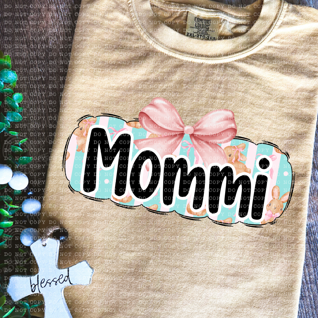 Coquette Bunny Names DTF Print