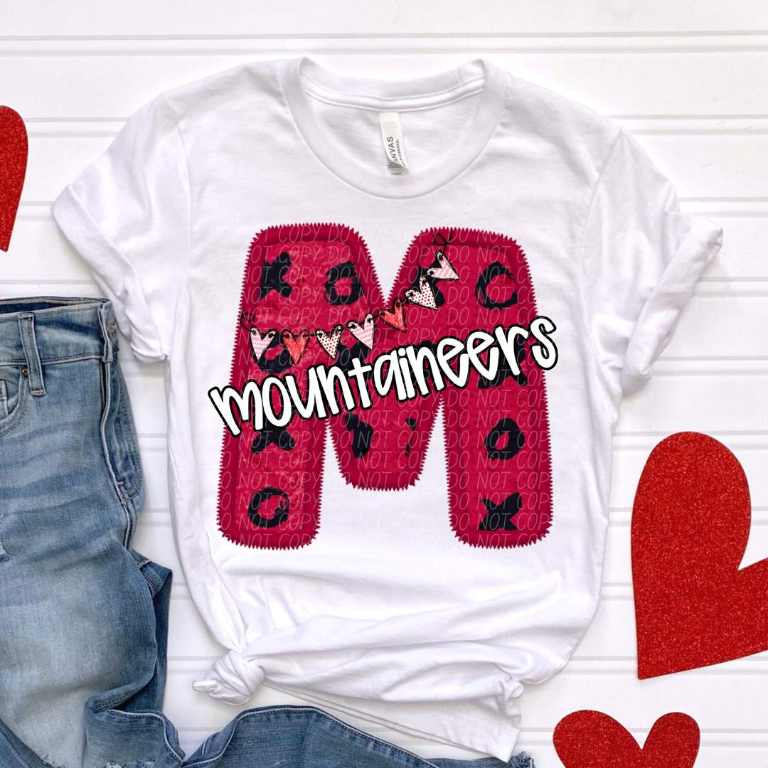 Valentines Day School Spirit T-Z DTF Print