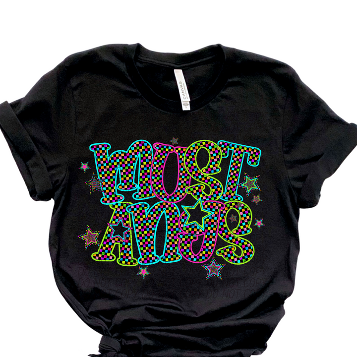 Neon Star Mascots DTF Print
