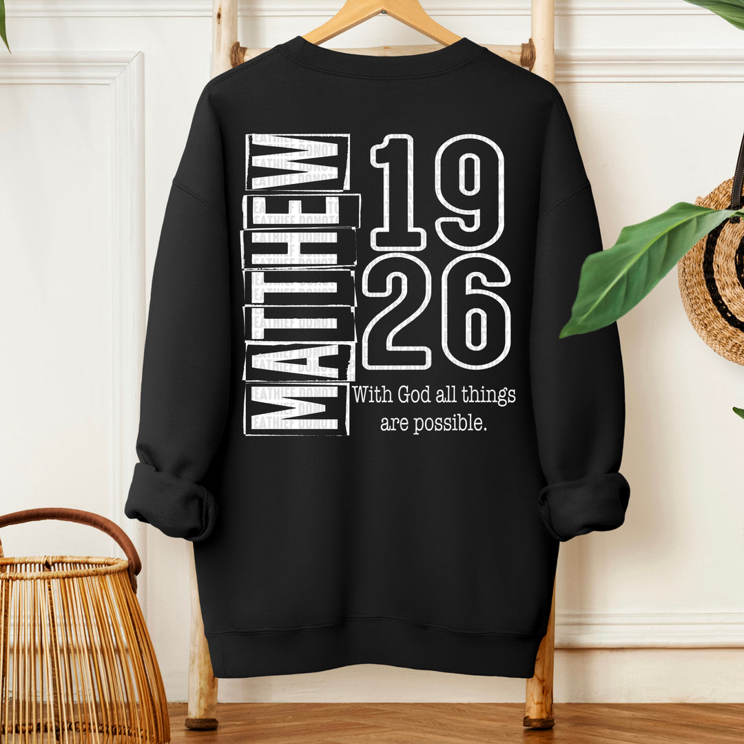 Matthew 19:26 DTF Print