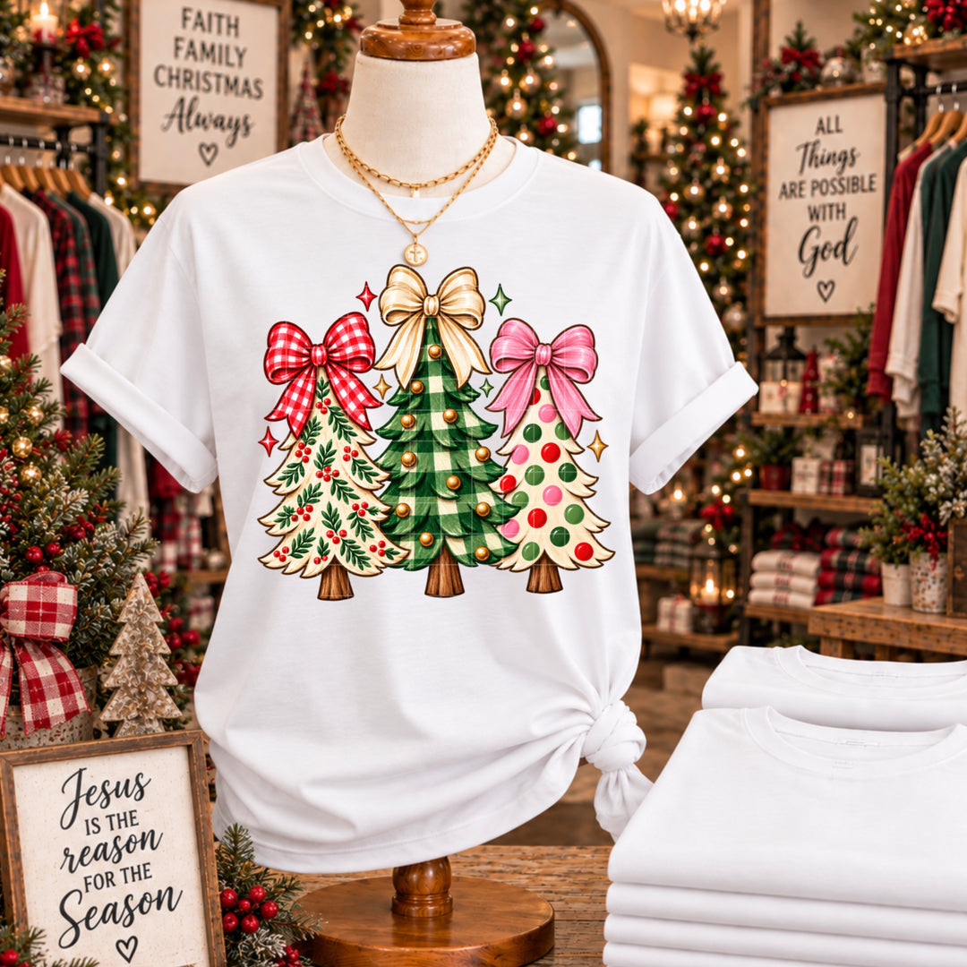 Merry Little Trees DTF Print