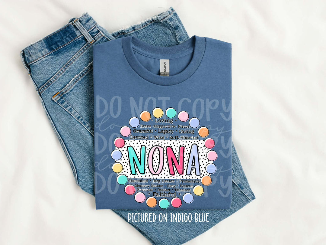 Grandparents/Mama Words DTF Print