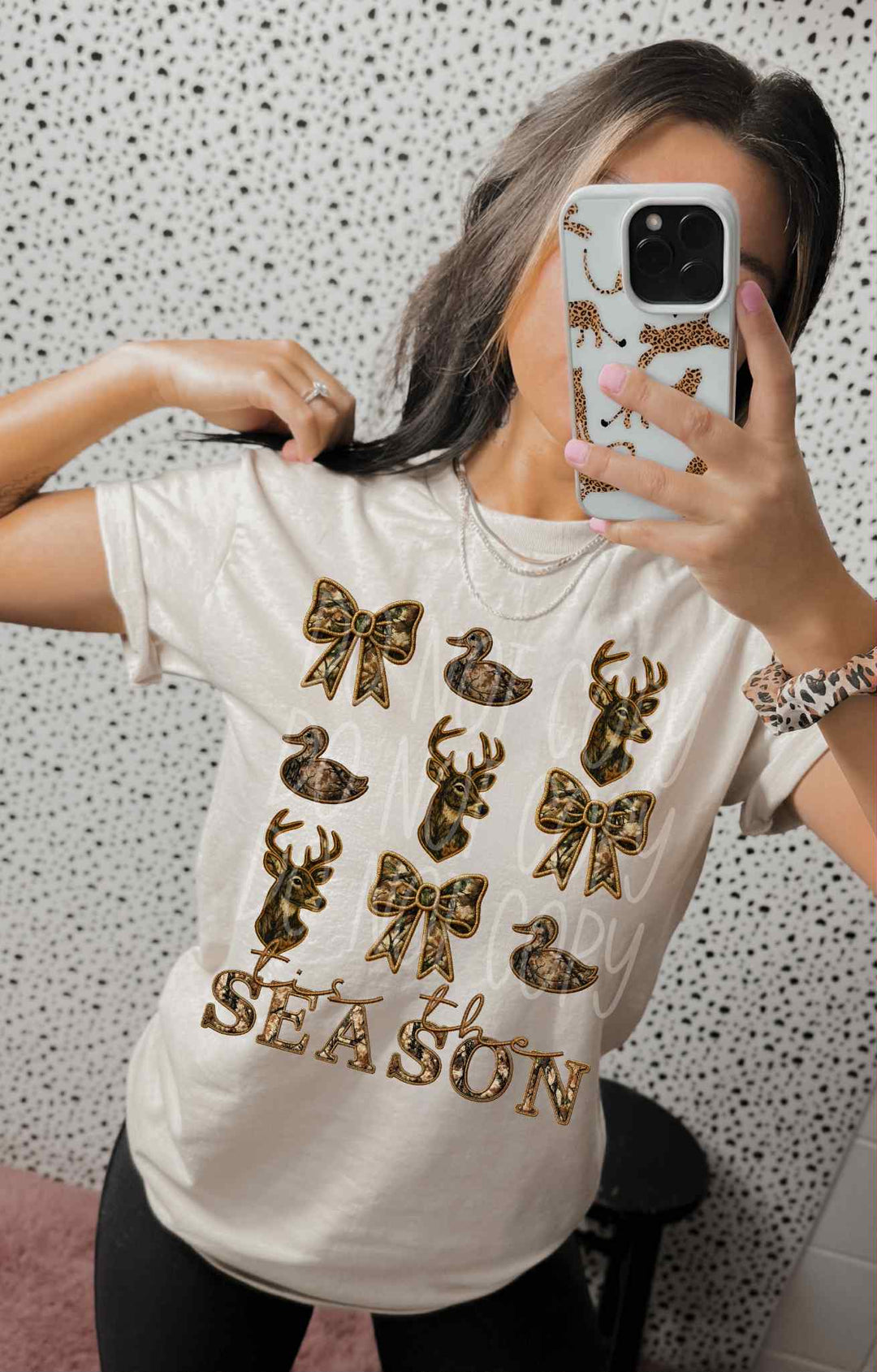 Tis the Season Hunting DTF Print