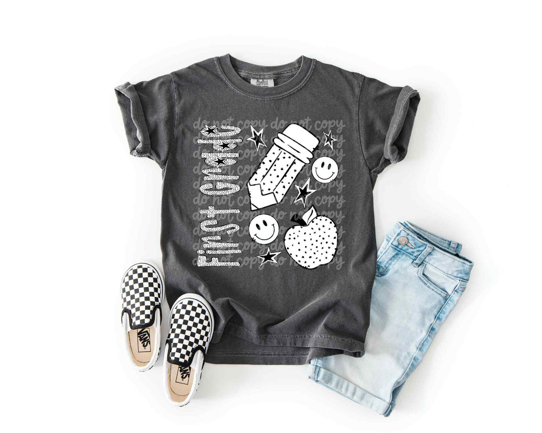 BW Dottie Grades DTF Print