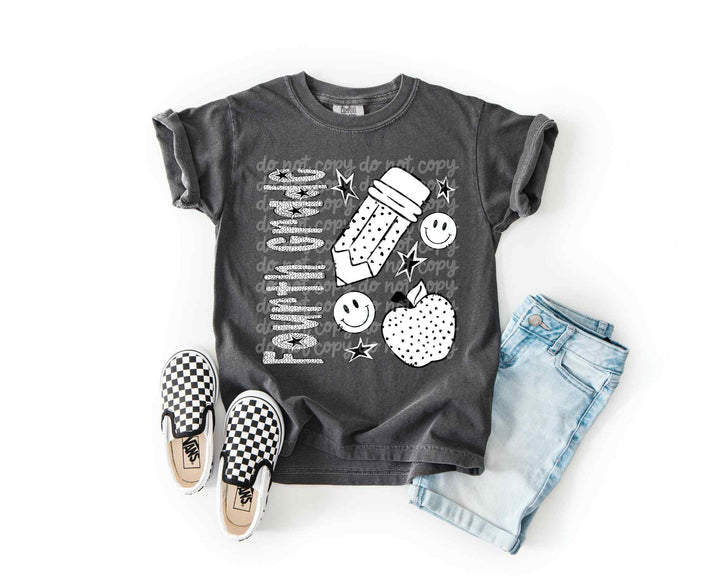 BW Dottie Grades DTF Print