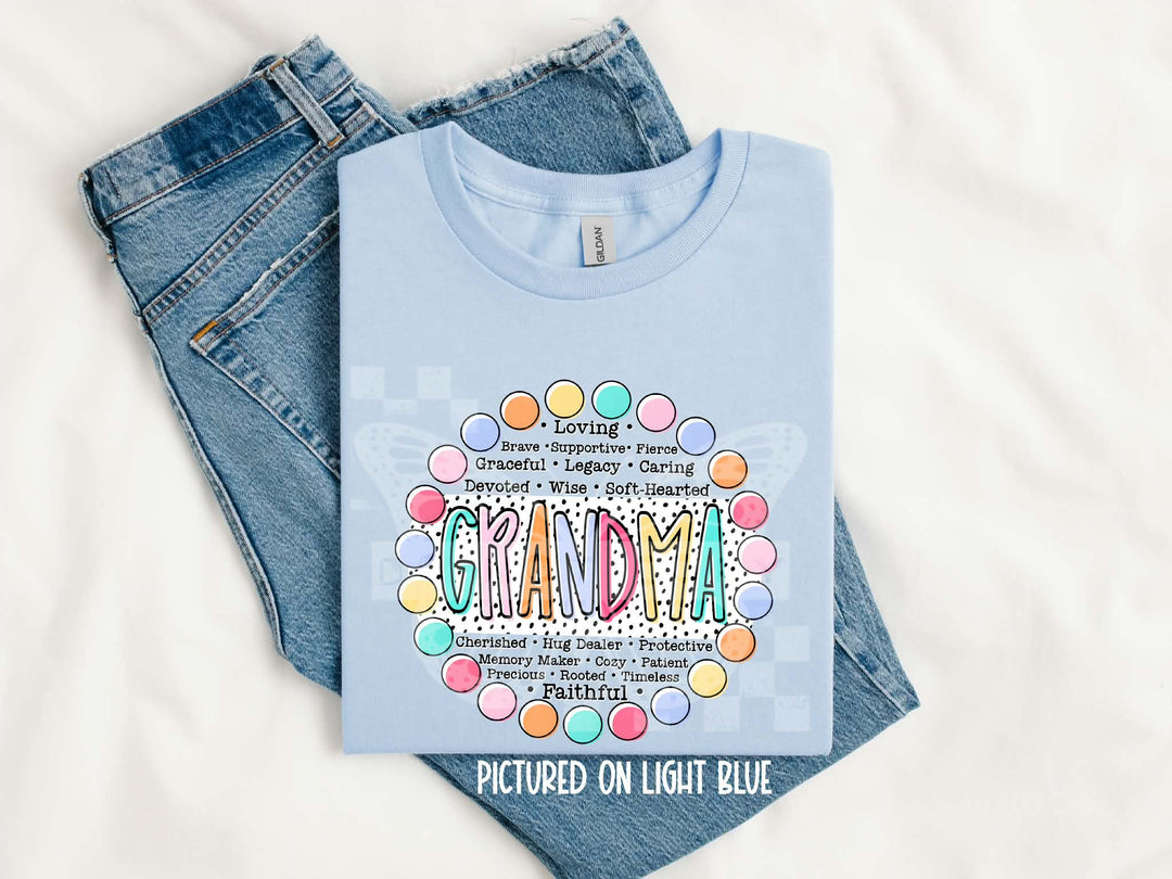 Grandparents/Mama Words DTF Print