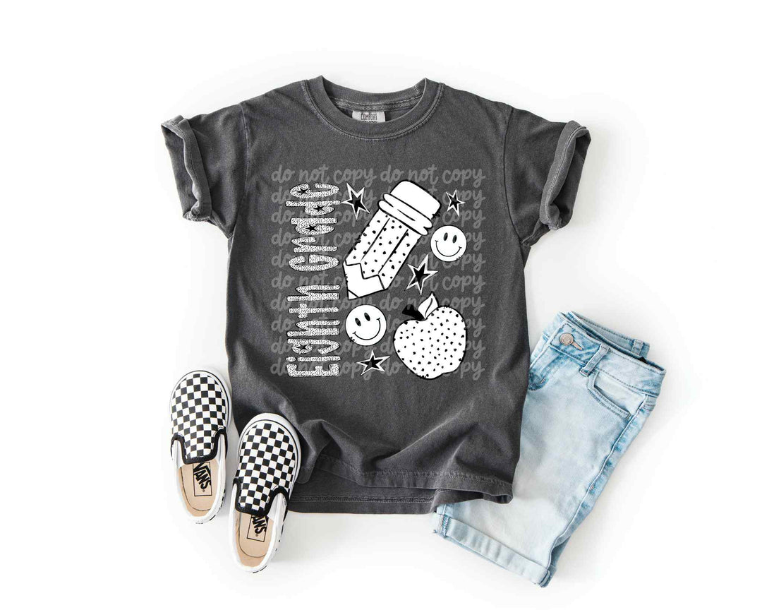 BW Dottie Grades DTF Print