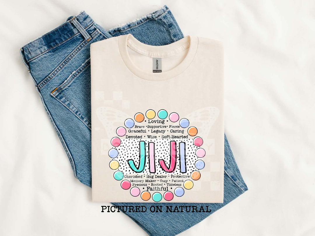 Grandparents/Mama Words DTF Print
