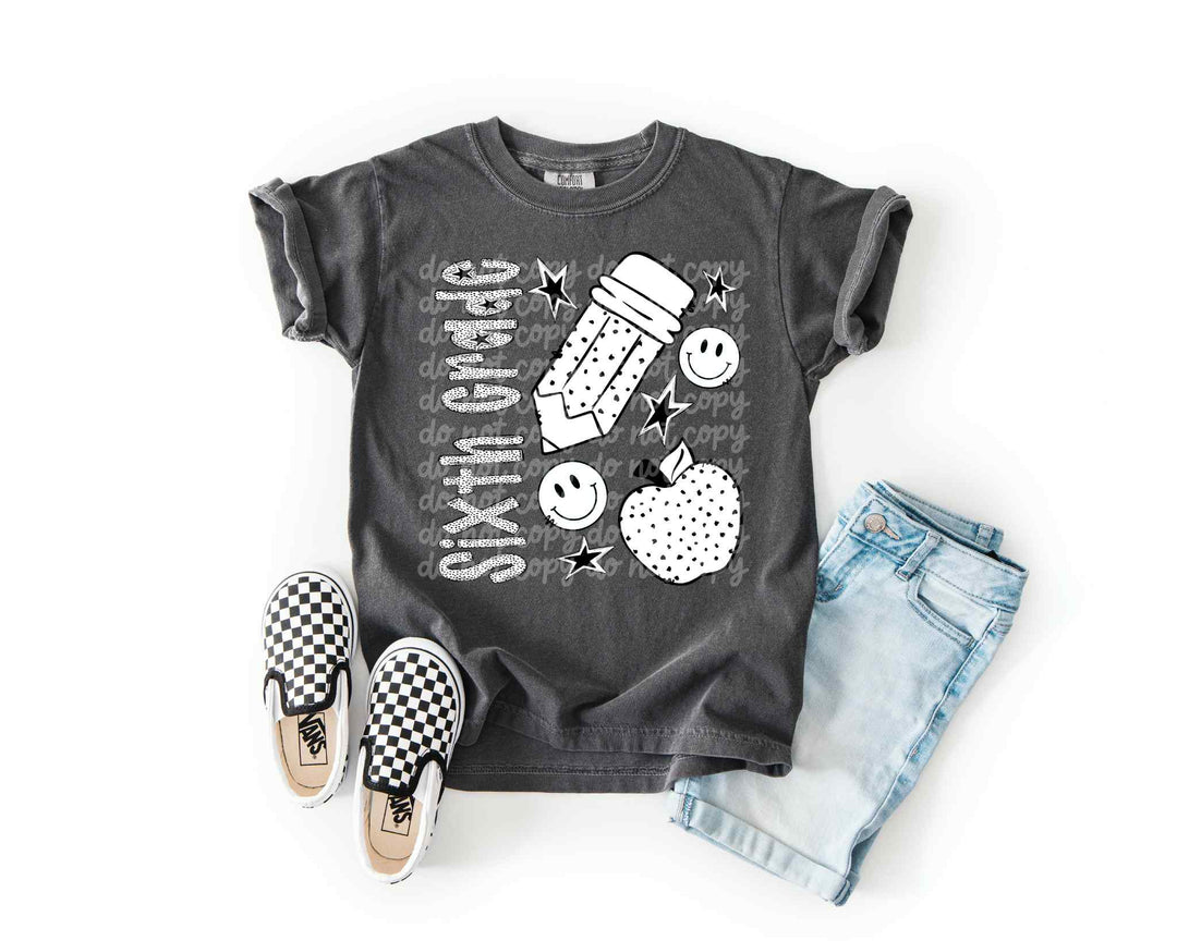 BW Dottie Grades DTF Print