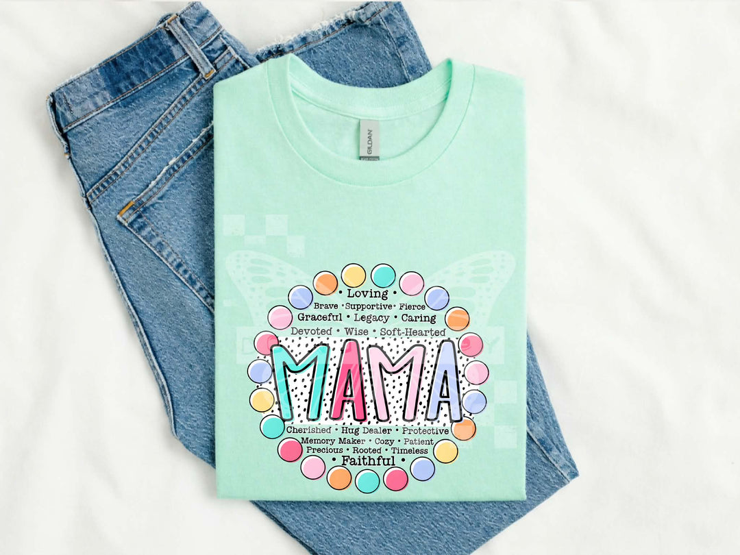 Grandparents/Mama Words DTF Print