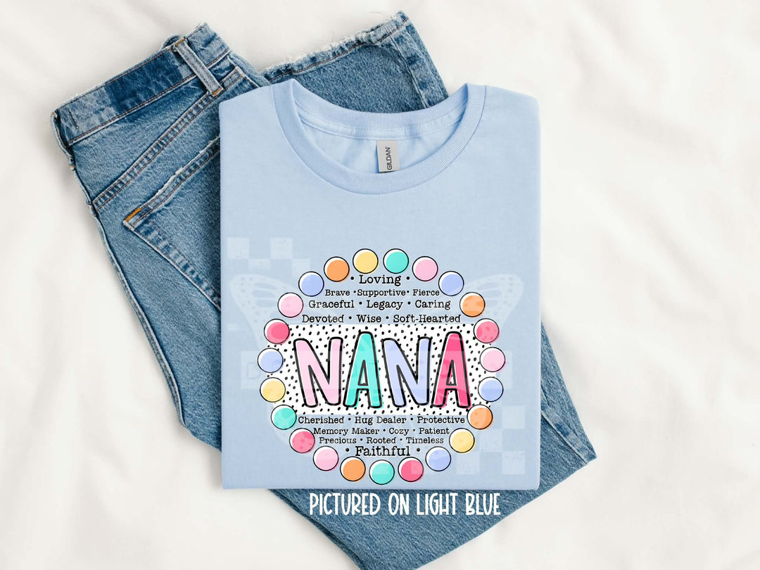 Grandparents/Mama Words DTF Print