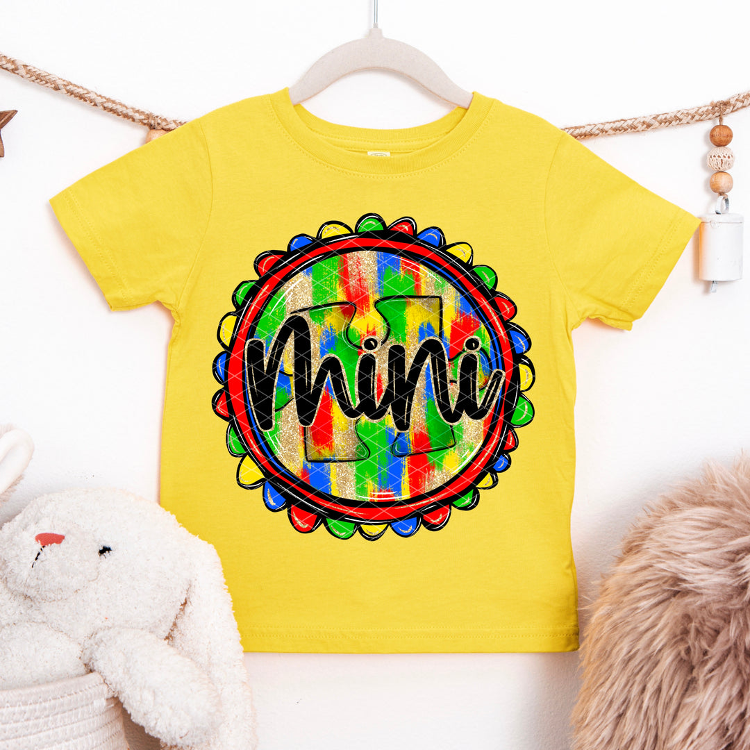 Mini Autism Glitter DTF Print