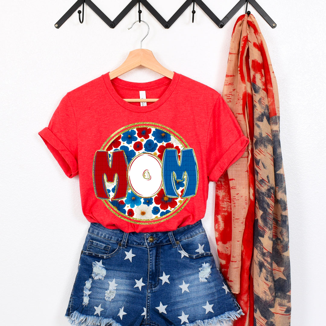Floral 4th Of July Collection DTF Print