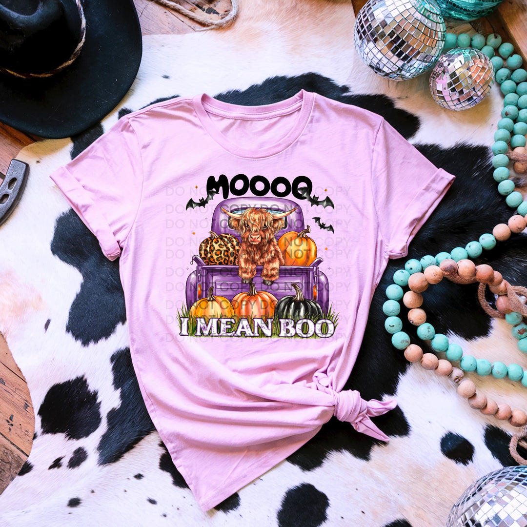 Moo I Mean Boo DTF Print