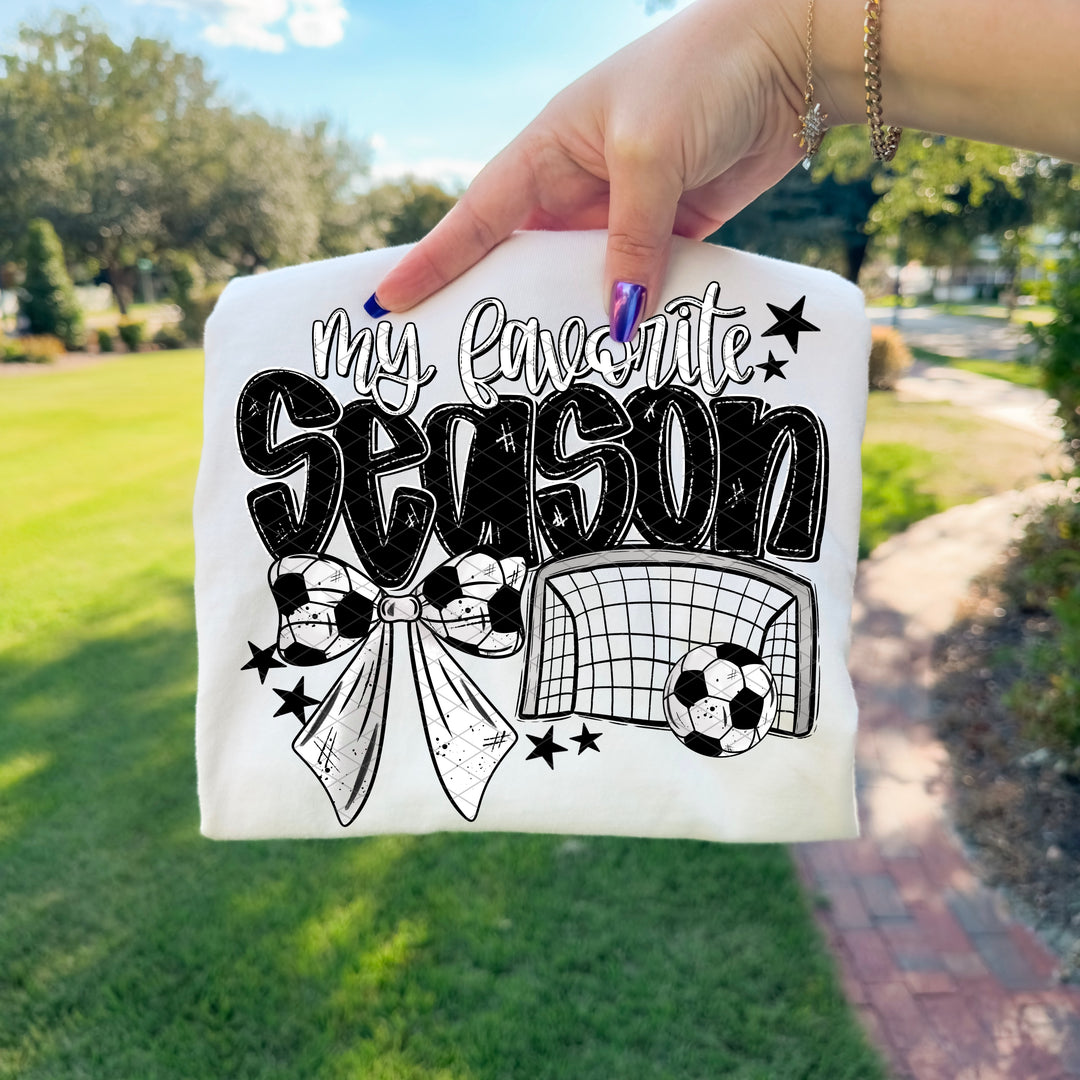 My Favorite Season Soccer DTF Print