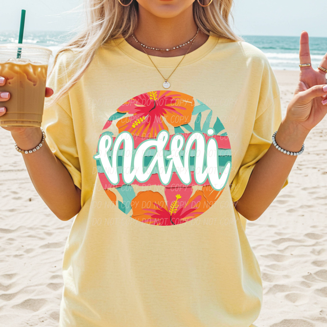 Tropical Mother's Day Titles DTF Print