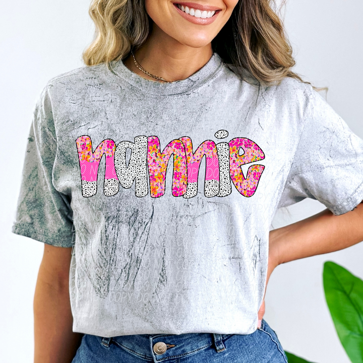 Happy Flowers Names DTF Print