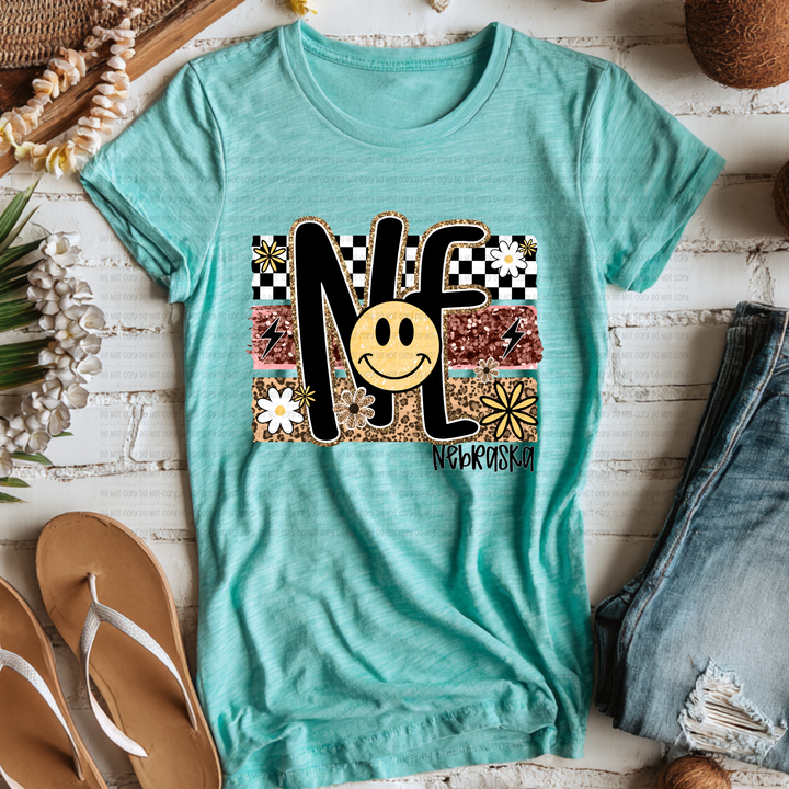 Smiley States DTF Print