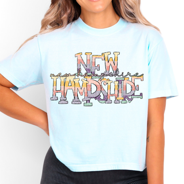 Pastel States DTF Print