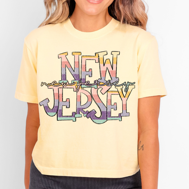 Pastel States DTF Print