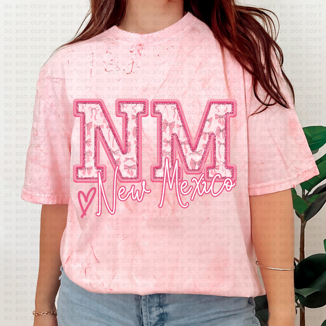 Pink Coquette States DTF Print