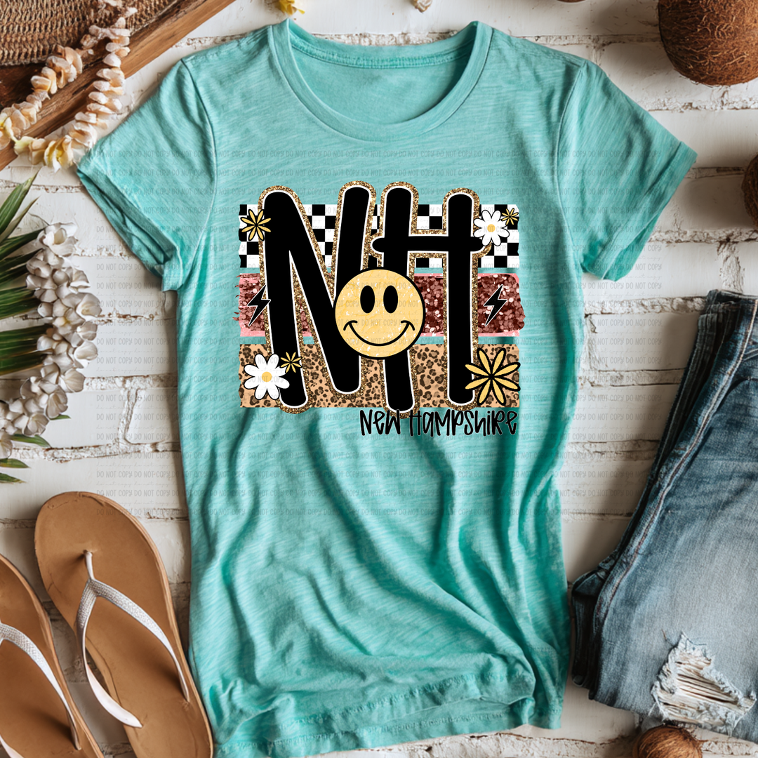 Smiley States DTF Print