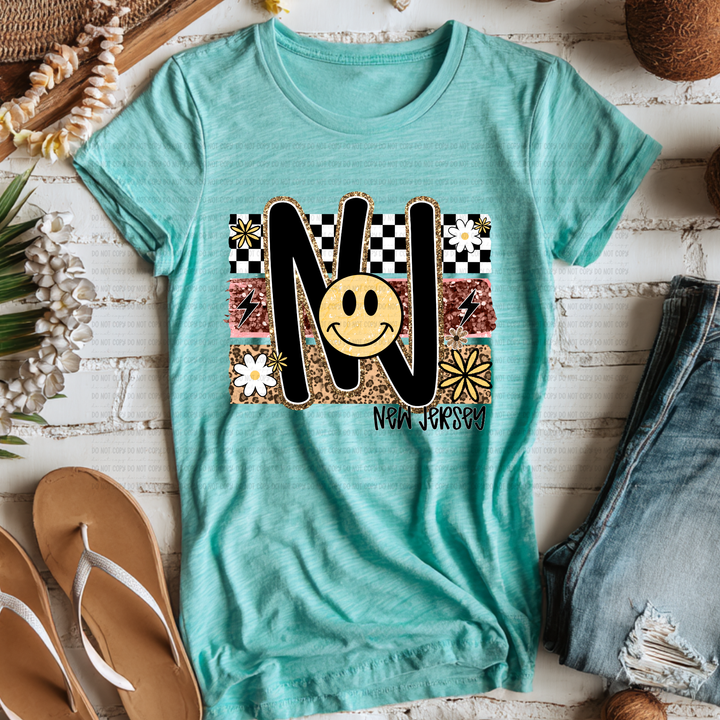 Smiley States DTF Print