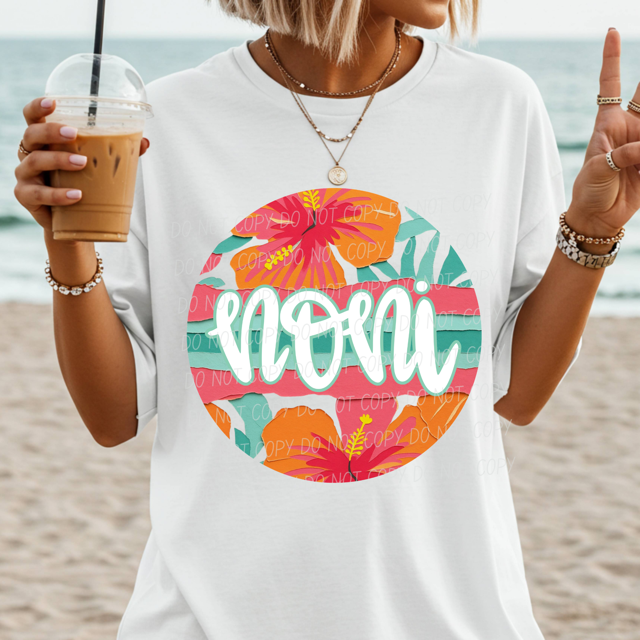 Tropical Mother's Day Titles DTF Print