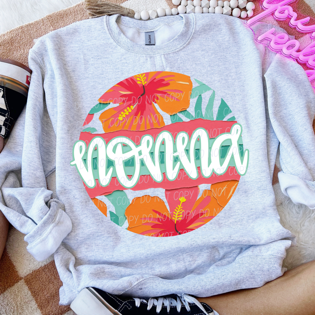 Tropical Mother's Day Titles DTF Print