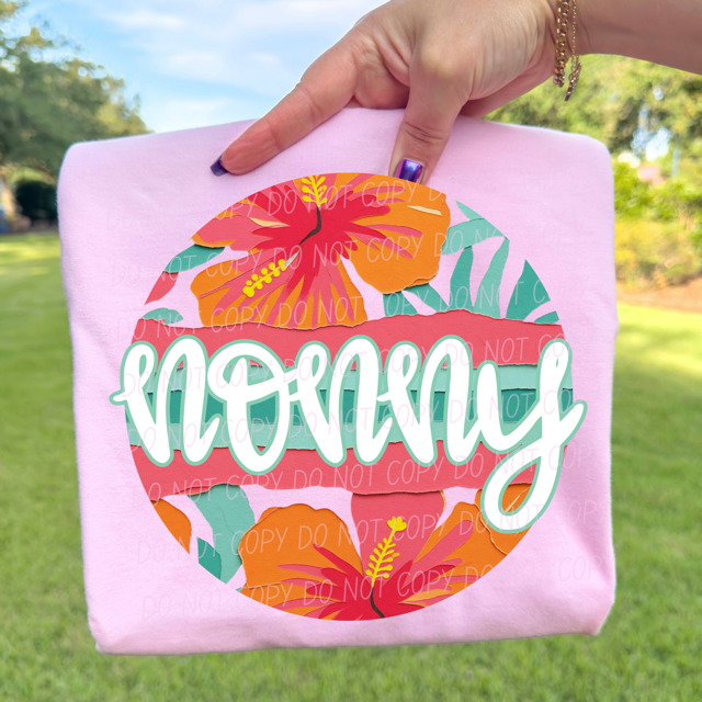 Tropical Mother's Day Titles DTF Print