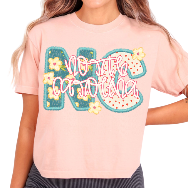 Retro Floral States DTF Print