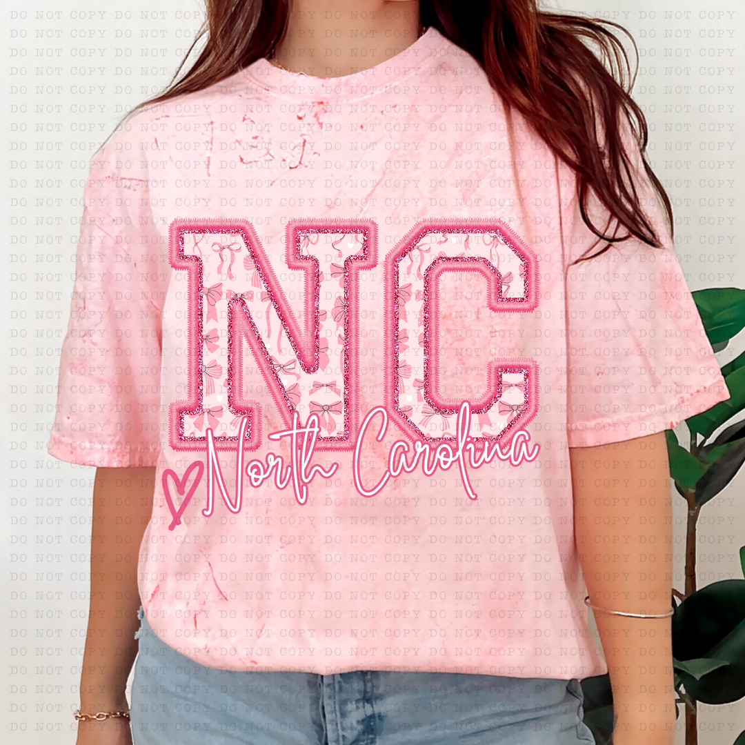 Pink Coquette States DTF Print