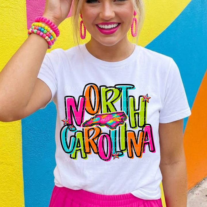 Neon States DTF Print