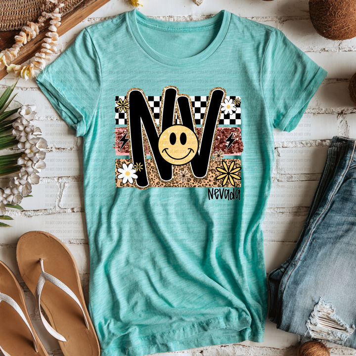 Smiley States DTF Print