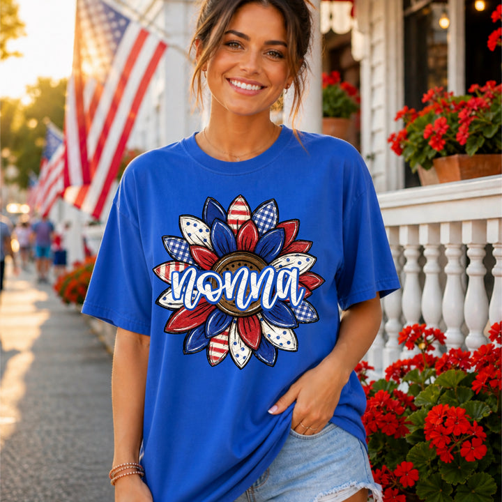 Patriotic Sunflower Collection DTF Print
