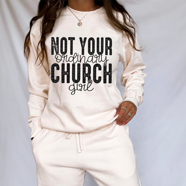 Not Your Ordinary Church Girl DTF Print