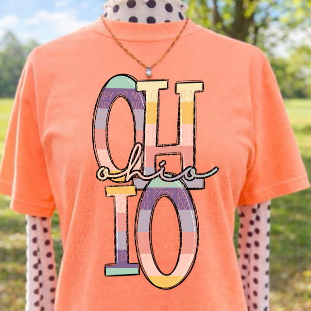 Pastel States DTF Print